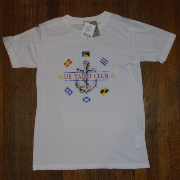 UO Future State US Yacht Club White Tee Shirt - Picture 3 of 4